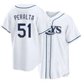 Tampa Bay #51 Peralta Player Baseball Short Sleeve white Jersey Freddy For Men Women Youth Gift