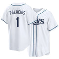 Tampa Bay #1 Palacios Player Baseball Short Sleeve white Jersey Richie For Men Women Youth Gift