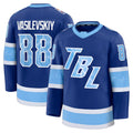 Mens Tampa Bay #88 Vasilevskiy Player Ice hockey Long Sleeve Blue Andrei Jersey