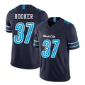 Tennessee #37 Hooker Player Football V Neck Short Sleeve Navy Jersey Amani For Men Youth Women Gift