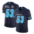 Tennessee #53 Hill Jr. Player Football V Neck Short Sleeve Navy Jersey Anthony For Men Youth Women Gift