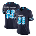 Tennessee #88 Martin-Robinson Player Football V Neck Short Sleeve Navy Jersey David For Men Youth Women Gift