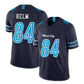 Tennessee #84 Helm Player Football V Neck Short Sleeve Navy Jersey Gunnar For Men Youth Women Gift
