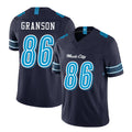 Tennessee #86 Granson Player Football V Neck Short Sleeve Navy Jersey Kylen For Men Youth Women Gift