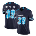 Tennessee #39 Smith Jr. Player Football V Neck Short Sleeve Navy Jersey Melvin For Men Youth Women Gift