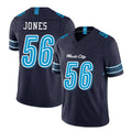 Tennessee #56 Jones Player Football V Neck Short Sleeve Navy Jersey Truman For Men Youth Women Gift