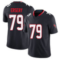 Houston #79 Ersery Player Football V Neck Short Sleeve Navy Jersey Aireontae For Men Youth Women Gift