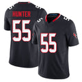Houston #55 Hunter Player Football V Neck Short Sleeve Navy Jersey Danielle For Men Youth Women Gift