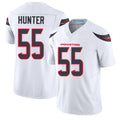 Houston #55 Hunter Player Football V Neck Short Sleeve White Jersey Danielle For Men Youth Women Gift