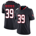 Houston #39 To'oTo'o Player Football V Neck Short Sleeve Navy Jersey Henry For Men Youth Women Gift