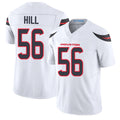 Houston #56 Hill Player Football V Neck Short Sleeve White Jersey Jamal For Men Youth Women Gift