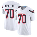 Houston #70 Neal III Player Football V Neck Short Sleeve White Jersey James For Men Youth Women Gift