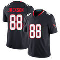 Houston #88 Jackson Player Football V Neck Short Sleeve Navy Jersey Jha'Quan For Men Youth Women Gift