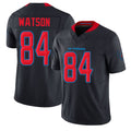 Houston #84 Watson Player Football V Neck Short Sleeve Jersey Navy Justin For Men Youth Women Gift