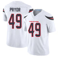 Houston #49 Pryor Player Football V Neck Short Sleeve White Jersey Layne For Men Youth Women Gift