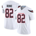 Houston #82 Bond Player Football V Neck Short Sleeve White Jersey Lewis For Men Youth Women Gift