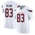 Houston #83 Klein Player Football V Neck Short Sleeve White Jersey Marlin For Men Youth Women Gift