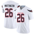 Houston #26 Whittington Player Football V Neck Short Sleeve White Jersey Noah For Men Youth Women Gift