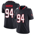 Houston #94 Harsh Player Football V Neck Short Sleeve Navy Jersey Sabastian For Men Youth Women Gift