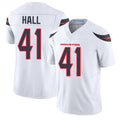 Houston #41 Hall Player Football V Neck Short Sleeve White Jersey Stephen For Men Youth Women Gift