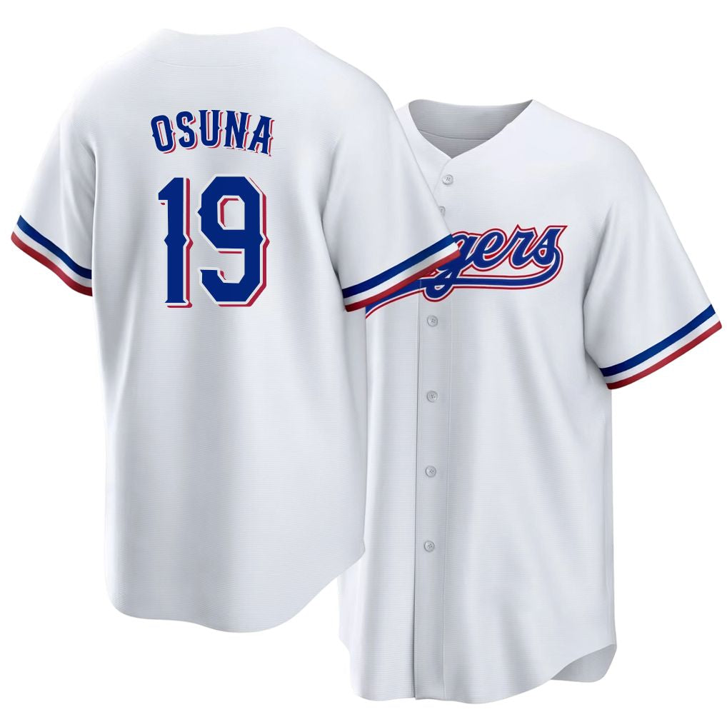 Texas #19 Osuna Player Baseball Short Sleeve white Jersey Alejandro For Men Women Youth Gift