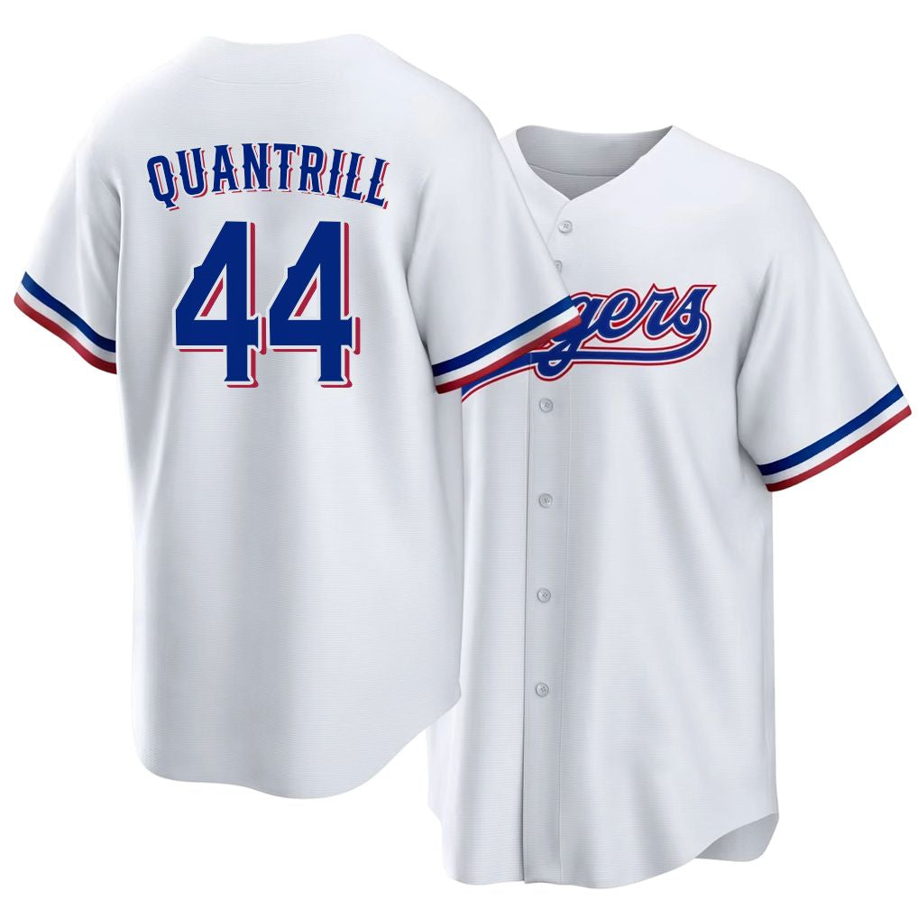 Texas #44 Quantrill Player Baseball Short Sleeve white Jersey Cal For Men Women Youth Gift