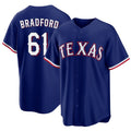 Texas #61 Bradford Player Baseball Short Sleeve royal Jersey Cody For Men Women Youth Gift