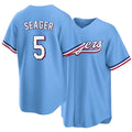 Texas #5 Seager Player Baseball Short Sleeve light blue Jersey Corey For Men Women Youth Gift