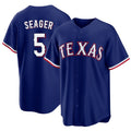 Texas #5 Seager Player Baseball Short Sleeve royal Jersey Corey For Men Women Youth Gift