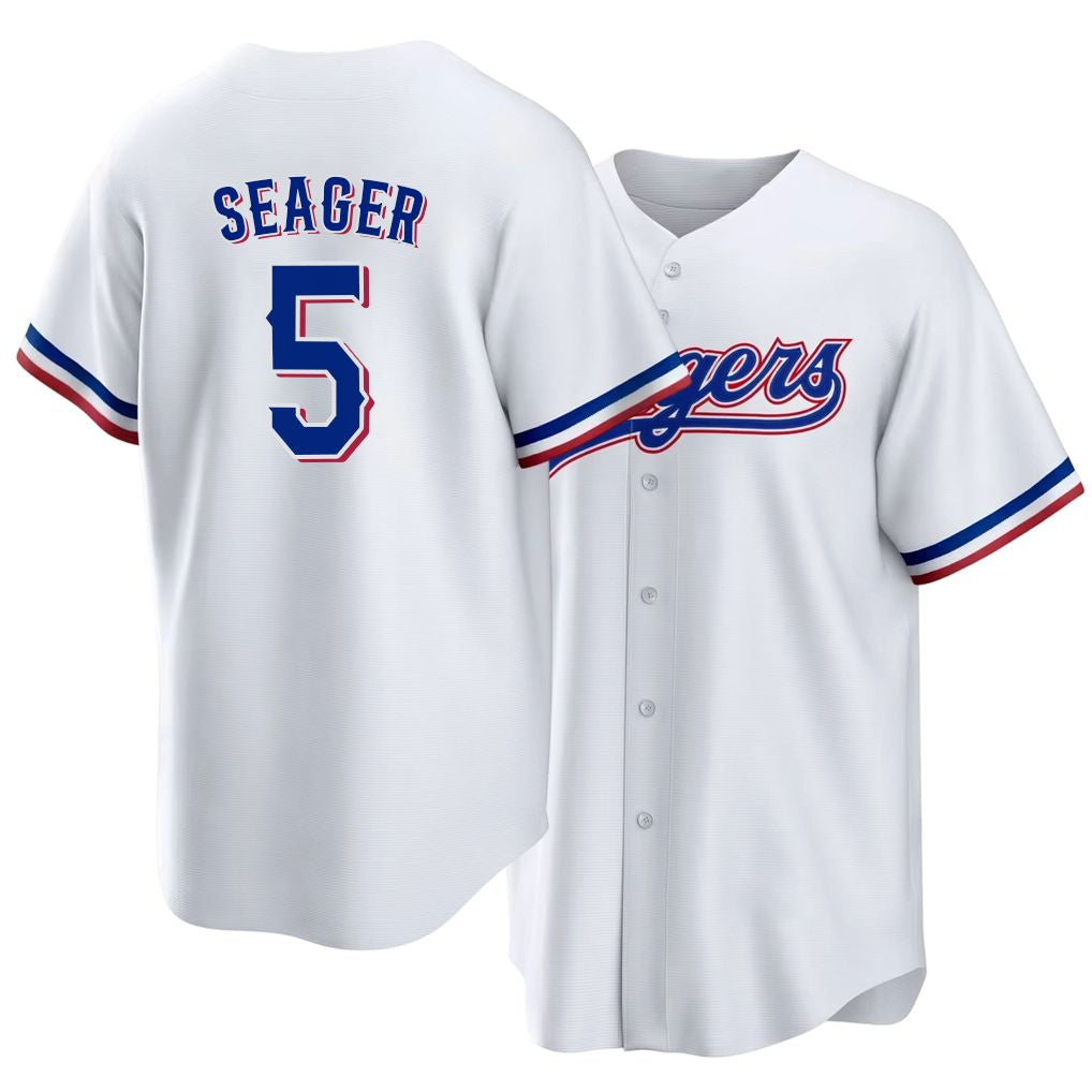 Texas #5 Seager Player Baseball Short Sleeve white Jersey Corey For Men Women Youth Gift