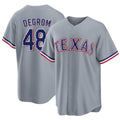 Texas #48 deGrom Player Baseball Short Sleeve gray Jersey Jacob For Men Women Youth Gift
