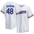 Texas #48 deGrom Player Baseball Short Sleeve white Jersey Jacob For Men Women Youth Gift
