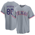 Texas #80 Rocker Player Baseball Short Sleeve gray Jersey Kumar For Men Women Youth Gift