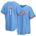 Texas #1 Gore Player Baseball Short Sleeve light blue Jersey Mackenzie For Men Women Youth Gift