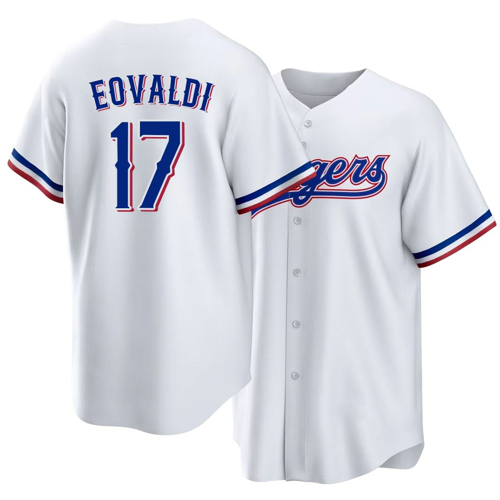 Texas #17 Eovaldi Player Baseball Short Sleeve white Jersey Nathan For Men Women Youth Gift