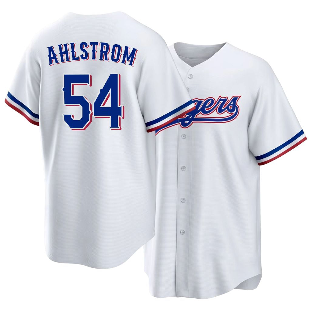 Texas #54 Ahlstrom Player Baseball Short Sleeve white Jersey Robby For Men Women Youth Gift