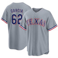 Texas #62 Garcia Player Baseball Short Sleeve gray Jersey Robert For Men Women Youth Gift