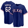 Texas #62 Garcia Player Baseball Short Sleeve royal Jersey Robert For Men Women Youth Gift