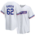 Texas #62 Garcia Player Baseball Short Sleeve white Jersey Robert For Men Women Youth Gift