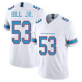 Tennessee #53 Hill Player Football V Neck Short Sleeve White Jersey Anthony For Men Youth Women Gift