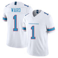 Tennessee #1 Ward Player Football V Neck Short Sleeve White Jersey Cam For Men Youth Women Gift