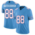 Tennessee #88 Martin-Robinson Player Football V Neck Short Sleeve Light Blue Jersey David For Men Youth Women Gift