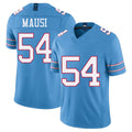 Tennessee #54 Mausi Player Football V Neck Short Sleeve Light Blue Jersey Dorian For Men Youth Women Gift