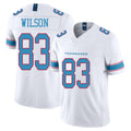 Tennessee #83 Wilson Player Football V Neck Short Sleeve White Jersey Joel For Men Youth Women Gift