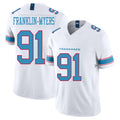 Tennessee #91 Franklin-Myers Player Football V Neck Short Sleeve White Jersey John For Men Youth Women Gift