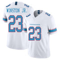 Tennessee #23 Winston Jr. Player Football V Neck Short Sleeve White Jersey Kevin For Men Youth Women Gift