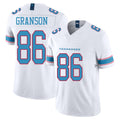 Tennessee #86 Granson Player Football V Neck Short Sleeve White Jersey Kylen For Men Youth Women Gift