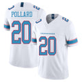 Tennessee #20 Pollard Player Football V Neck Short Sleeve White Jersey Tony For Men Youth Women Gift