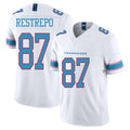 Tennessee #87 Restrepo Player Football V Neck Short Sleeve White Jersey Xavier For Men Youth Women Gift