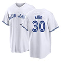 Toronto #30 Kirk Player Baseball Short Sleeve White Jersey Alejandro For Men Women Youth Gift